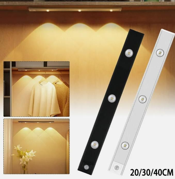 LED PIR Motion Sensor Cabinet  With USB Rechargeable