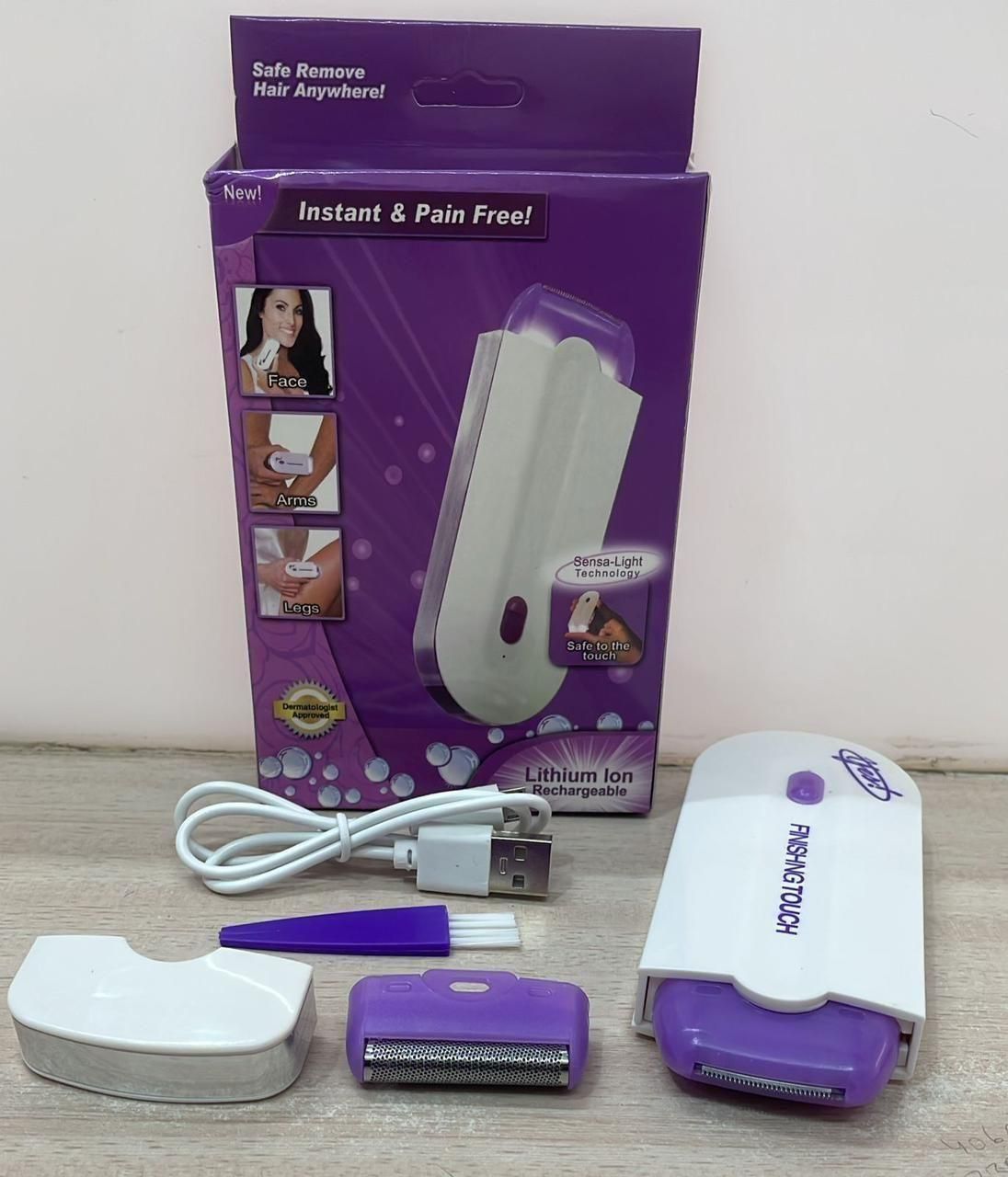 Rechargeable Instant Painless Facial & Body Hair Remover Trimmer Shaver – For Men and Women