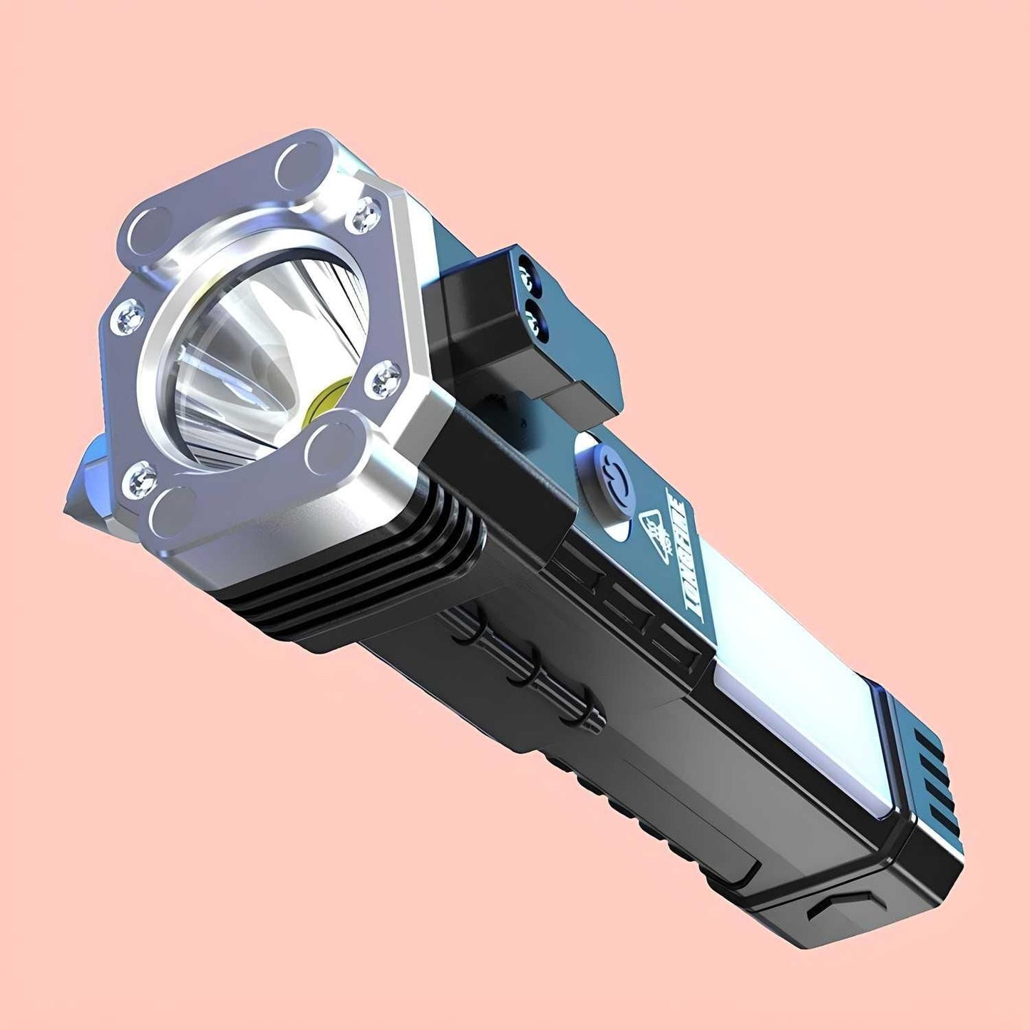 Portable Rechargeable LED Torch Flashlight – High Brightness, Long Battery Life