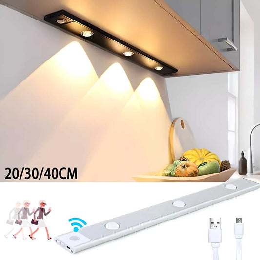 LED PIR Motion Sensor Cabinet  With USB Rechargeable